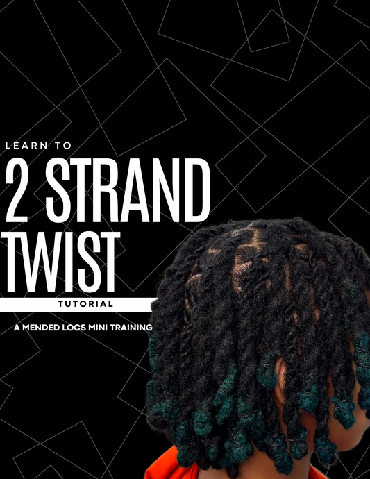 Learn to Style Locs into 2 Strand Style Tutorial (2022 Version)